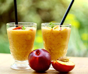Natural Nectarine Smoothie - Vegelia - Sunrider products for a healthy lifestyle