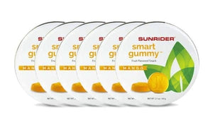 Smart Gummy® - Natural fruit flavour vegan natural candy gummy - Pack of 6 - Vegelia - Sunrider products for a healthy lifestyle