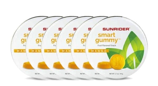 Smart Gummy® - Natural fruit flavour vegan natural candy gummy - Pack of 6 - Vegelia - Sunrider products for a healthy lifestyle